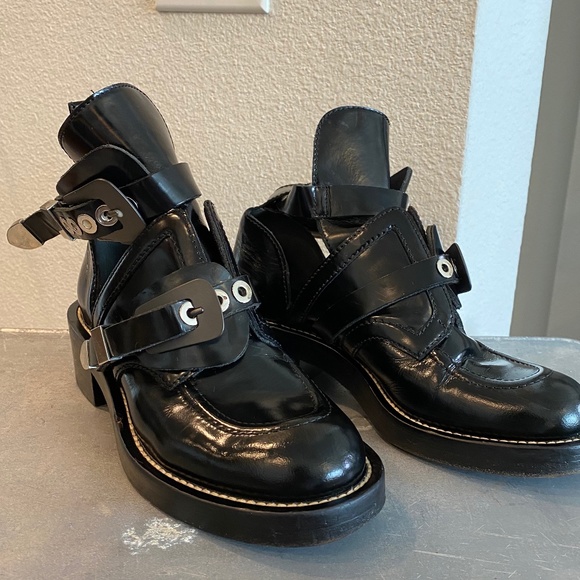 Balenciaga Ceinture Cut Out Creeper Ankle boots - Picture 5 of 16